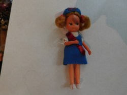 7" HONG KONG LITTLE MISS AIRLINES DOLL, BLUE UNIFORM, BANGKOK?